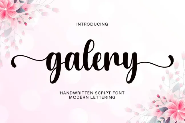 Galery Script font