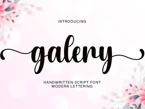 Galery Script font