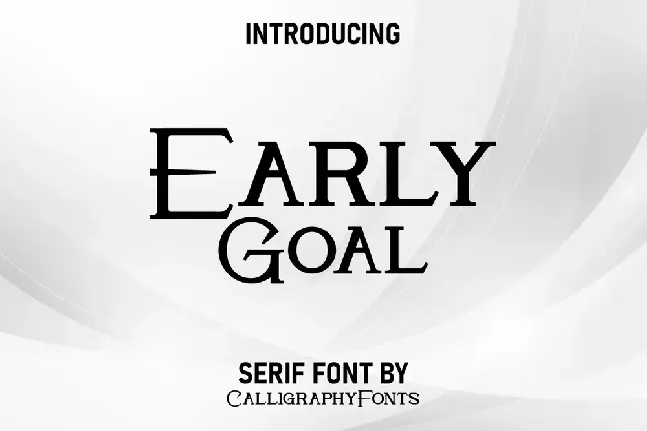 Early Goal Demo font