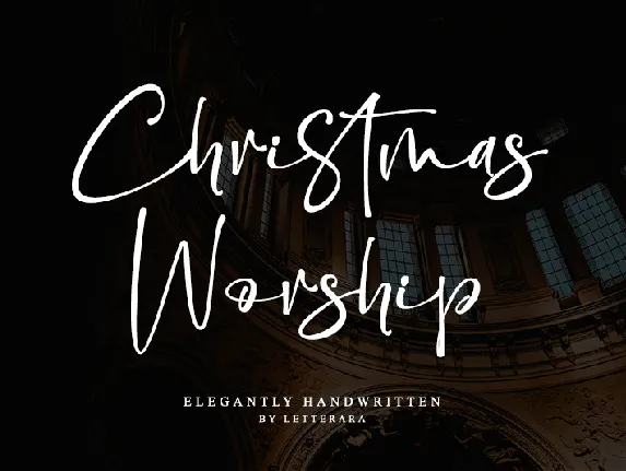 Christmas Worship - Personal us font