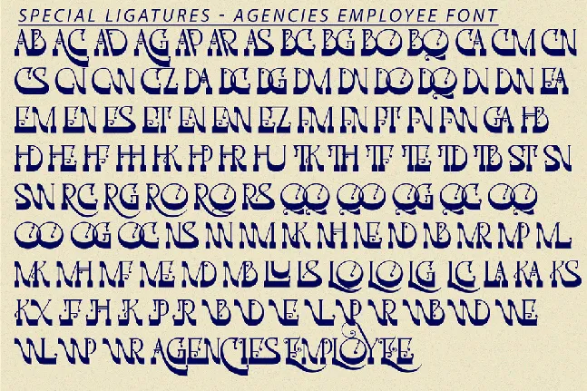 Agencies Employee Demo font