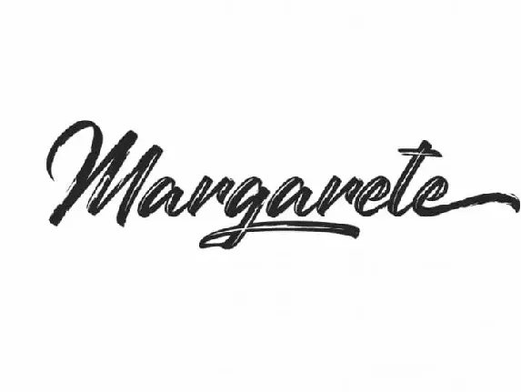 Margarete Brush font