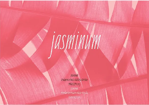 Jasminum Handwriting Free font