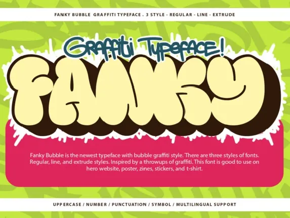 Fanky Bubble font