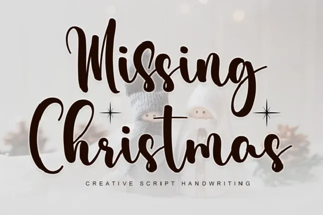 Missing Christmas Script font