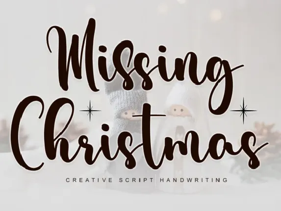 Missing Christmas Script font