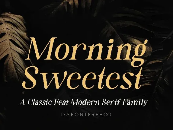 Morning Sweetest font