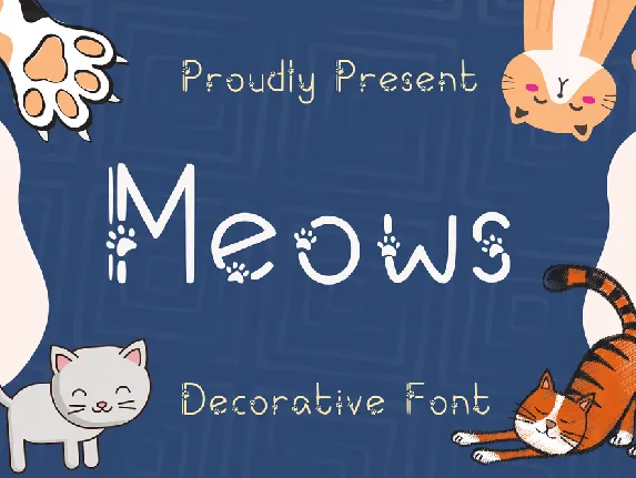 Meows 20 font