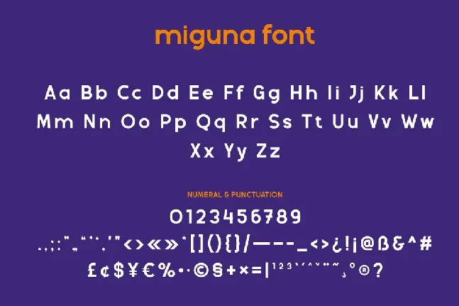 Miguna font