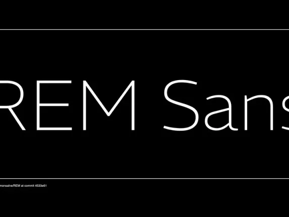 REM Sans Family font