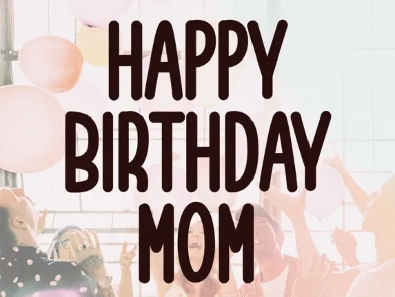 Happy Birthday Mom Display font