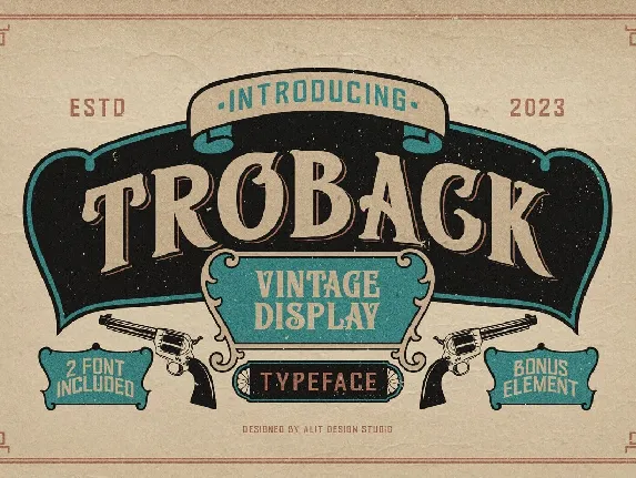 Troback font