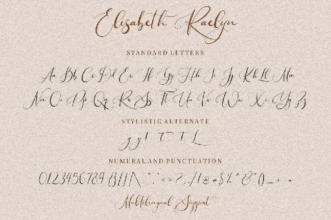 Elisabeth Raelyn font