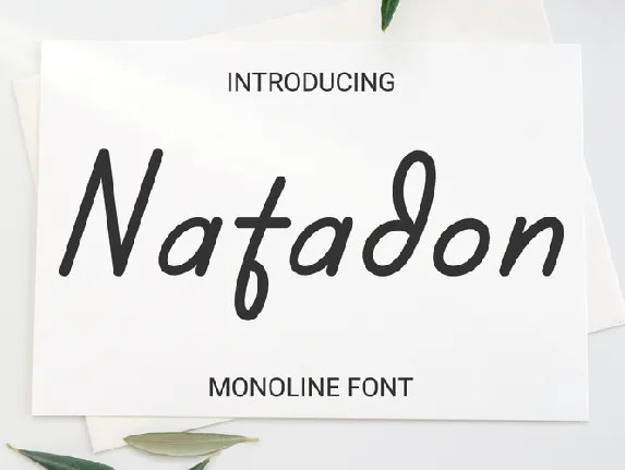 Natadon Demo font