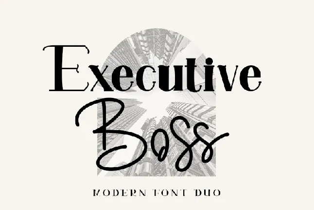 Executive Boss font