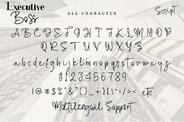 Executive Boss font