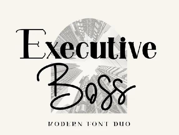 Executive Boss font