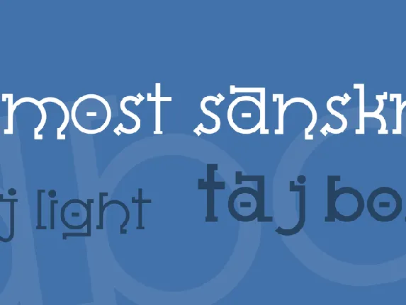 Almost Sanskrit font