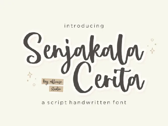 Senjakala Cerita font