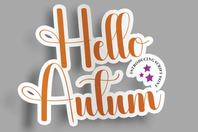 Hello Autum Script font