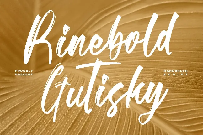 Rinebold Gutisky font