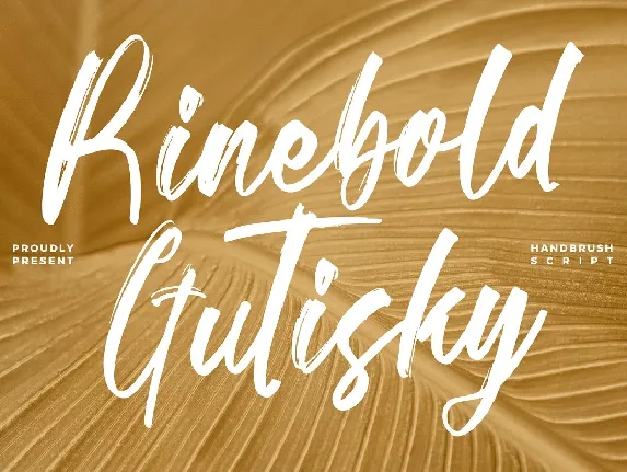 Rinebold Gutisky font