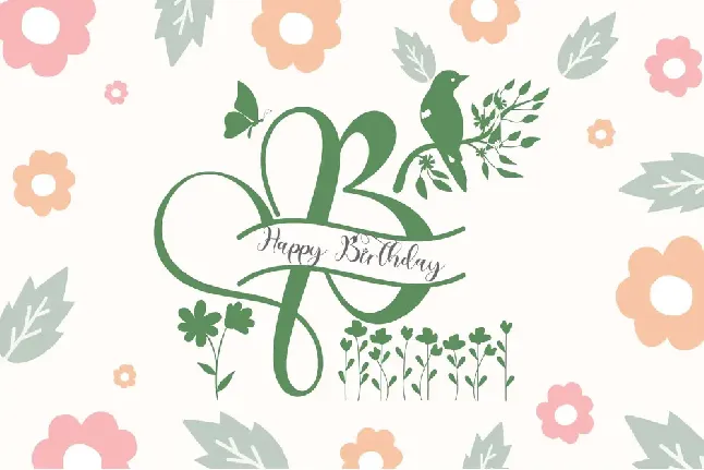 Spring Monogram font