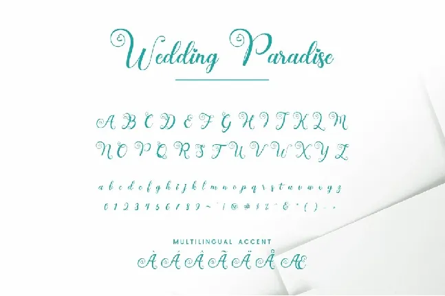 Wedding Paradise font