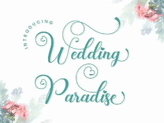 Wedding Paradise font