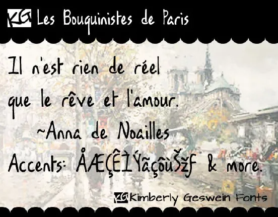 KG Les Bouquinistes de Paris font