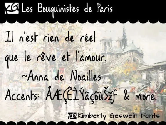 KG Les Bouquinistes de Paris font