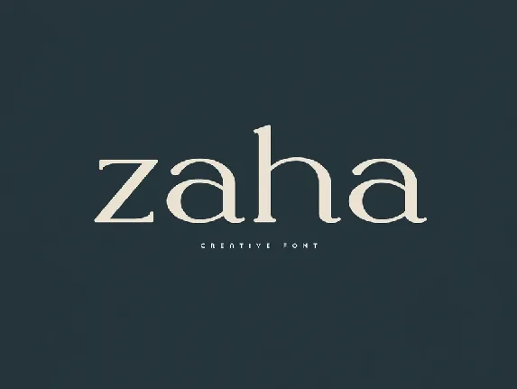 Zaha font