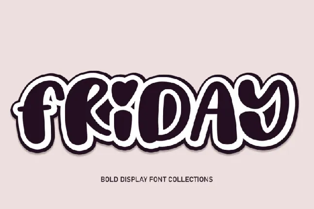 Friday Display font