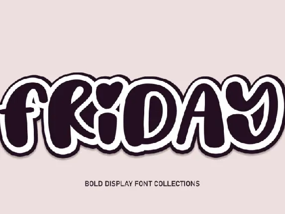 Friday Display font