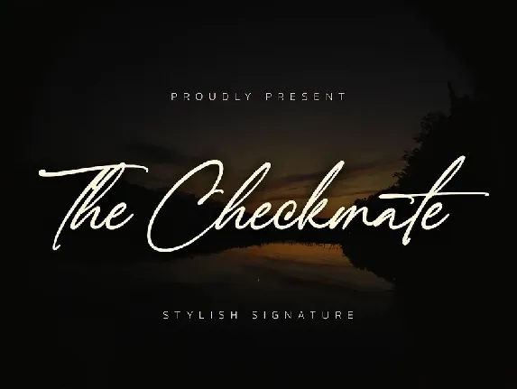 The Checkmate font