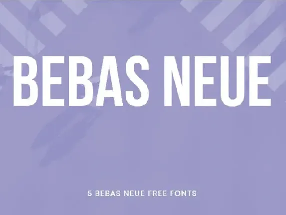 Bebas Neue Family font