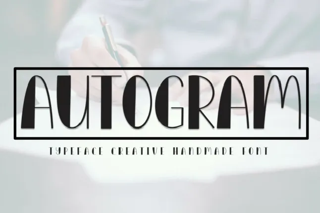 Autogram Display font