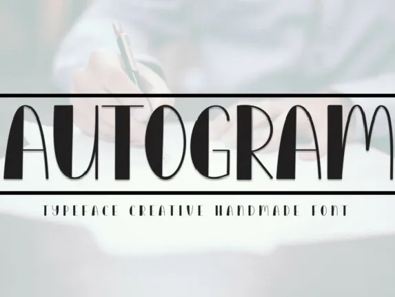 Autogram Display font