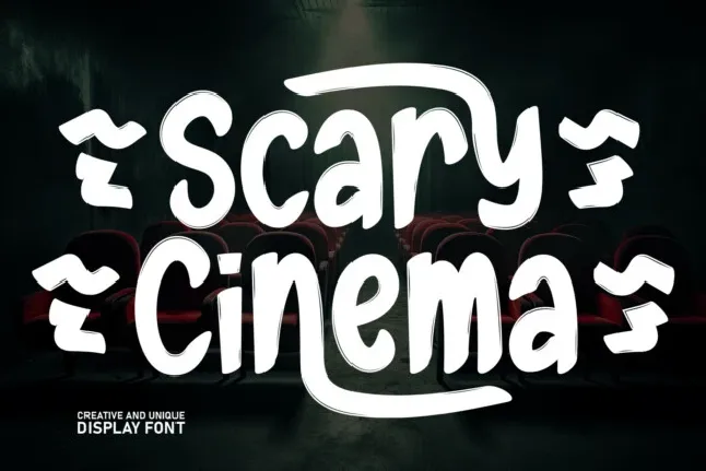 Scary Cinema Display font