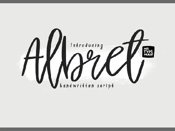 Albret Handwritten Free font