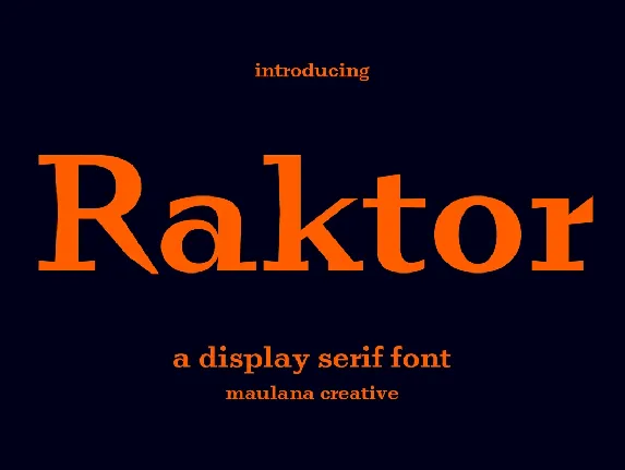 Raktor font