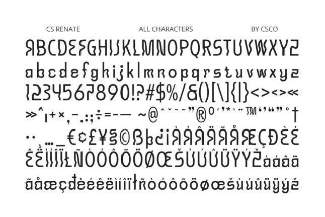 CS Renate font