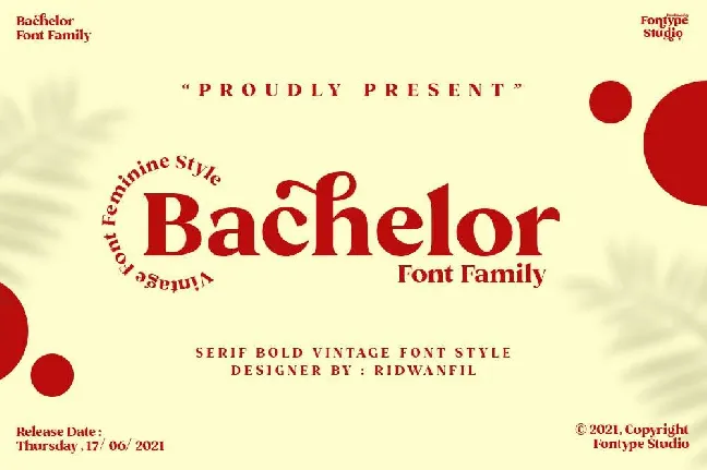 Bachelor font