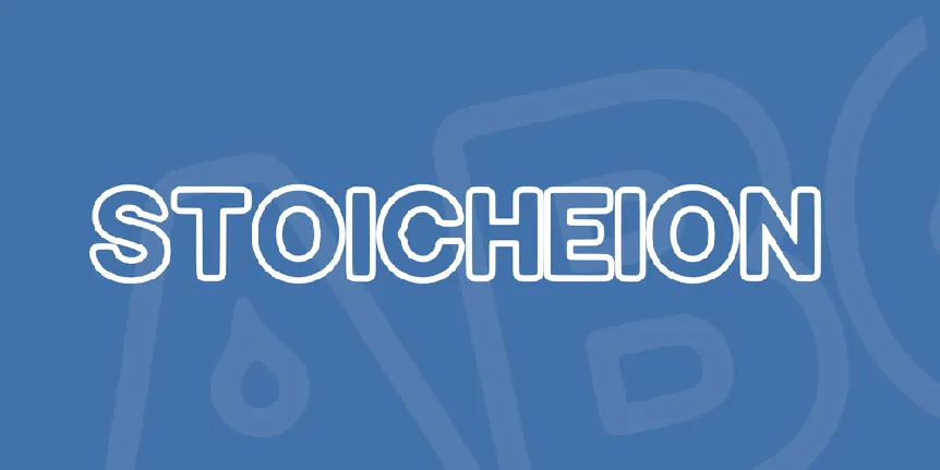 Stoicheion font