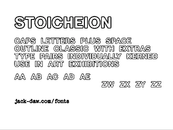 Stoicheion font