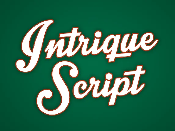 Intrique Script Personal Use font