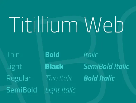 Titillium Web font