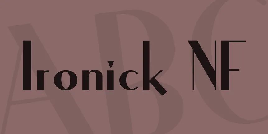 Ironick NF font