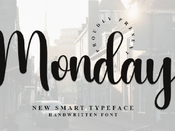 Monday Script font