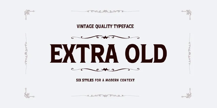 Extra Old font